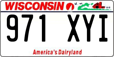 WI license plate 971XYI