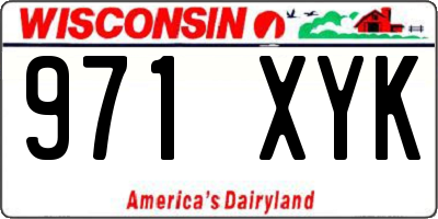 WI license plate 971XYK