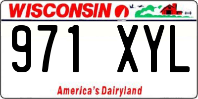 WI license plate 971XYL