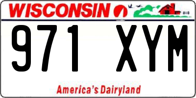 WI license plate 971XYM