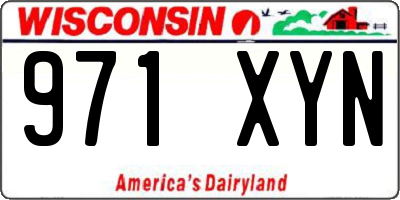 WI license plate 971XYN