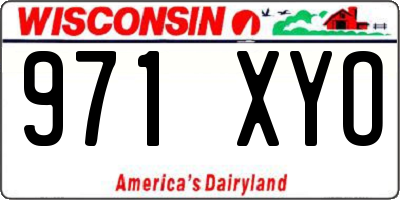WI license plate 971XYO