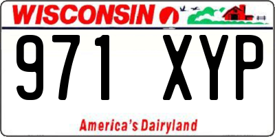 WI license plate 971XYP