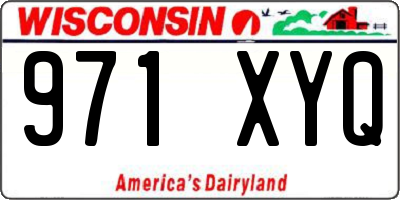 WI license plate 971XYQ
