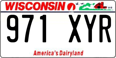 WI license plate 971XYR