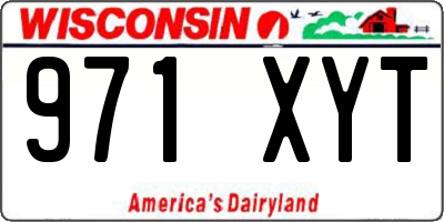 WI license plate 971XYT