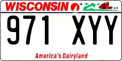 WI license plate 971XYY