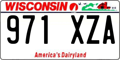 WI license plate 971XZA