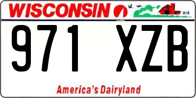 WI license plate 971XZB