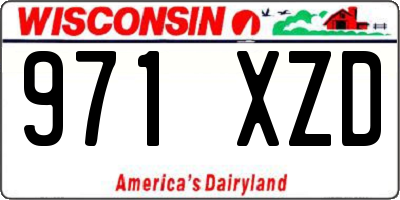 WI license plate 971XZD