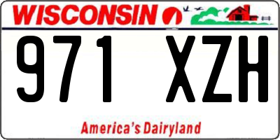 WI license plate 971XZH