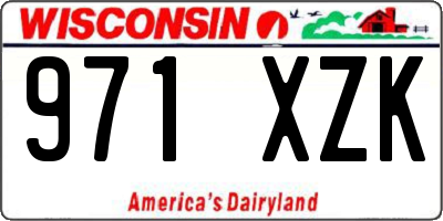 WI license plate 971XZK