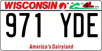 WI license plate 971YDE