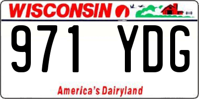 WI license plate 971YDG