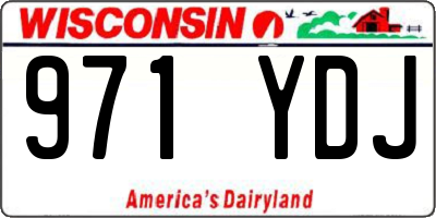 WI license plate 971YDJ