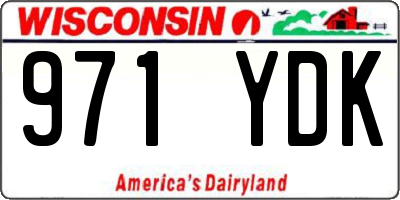 WI license plate 971YDK