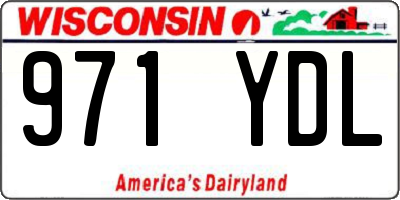 WI license plate 971YDL