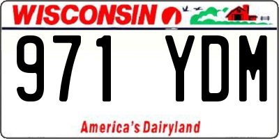 WI license plate 971YDM