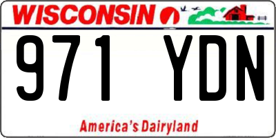 WI license plate 971YDN