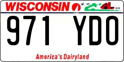 WI license plate 971YDO