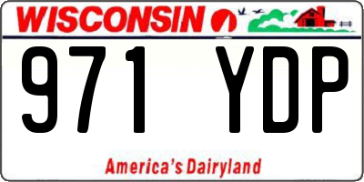 WI license plate 971YDP