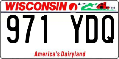 WI license plate 971YDQ
