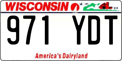 WI license plate 971YDT