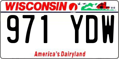 WI license plate 971YDW