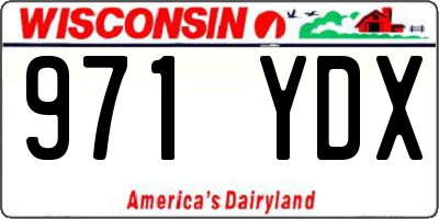WI license plate 971YDX