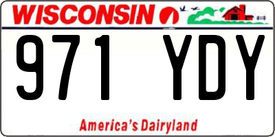 WI license plate 971YDY