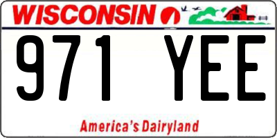 WI license plate 971YEE