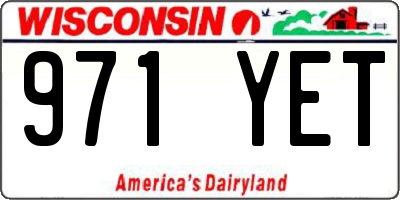 WI license plate 971YET