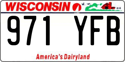 WI license plate 971YFB