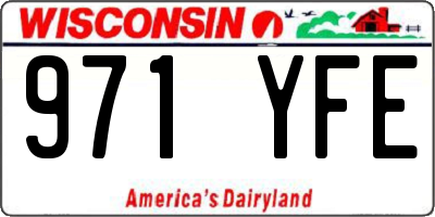 WI license plate 971YFE