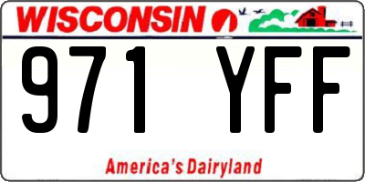 WI license plate 971YFF