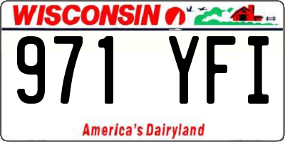 WI license plate 971YFI