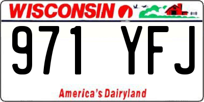 WI license plate 971YFJ
