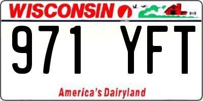 WI license plate 971YFT