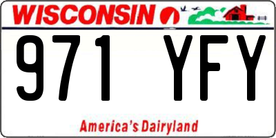 WI license plate 971YFY