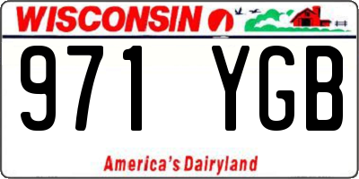 WI license plate 971YGB