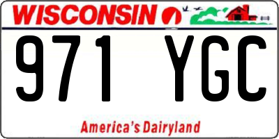 WI license plate 971YGC