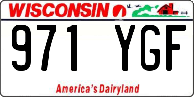WI license plate 971YGF
