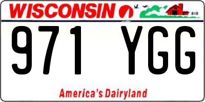 WI license plate 971YGG