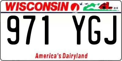 WI license plate 971YGJ