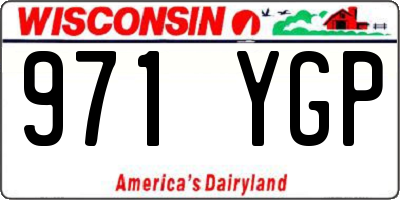 WI license plate 971YGP