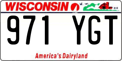 WI license plate 971YGT