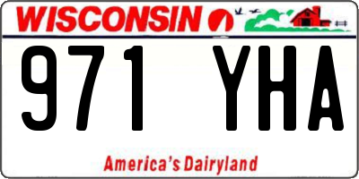 WI license plate 971YHA