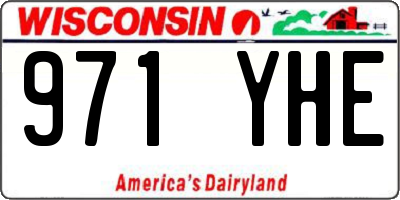 WI license plate 971YHE