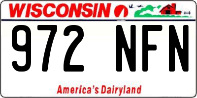 WI license plate 972NFN