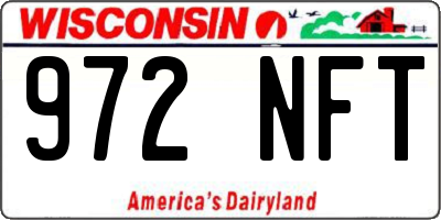 WI license plate 972NFT